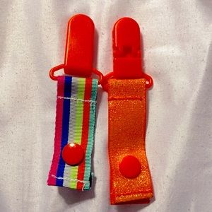 Stripe tubie IV feeding oxygen tube clips